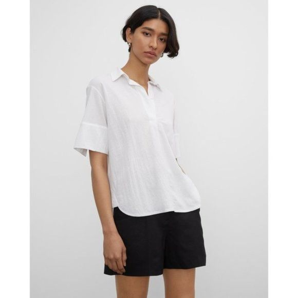 Club Monaco Tops - Club Monaco Everywear Shirt Blanc De Blanc